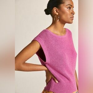Anthropologie Pink Knit Tank